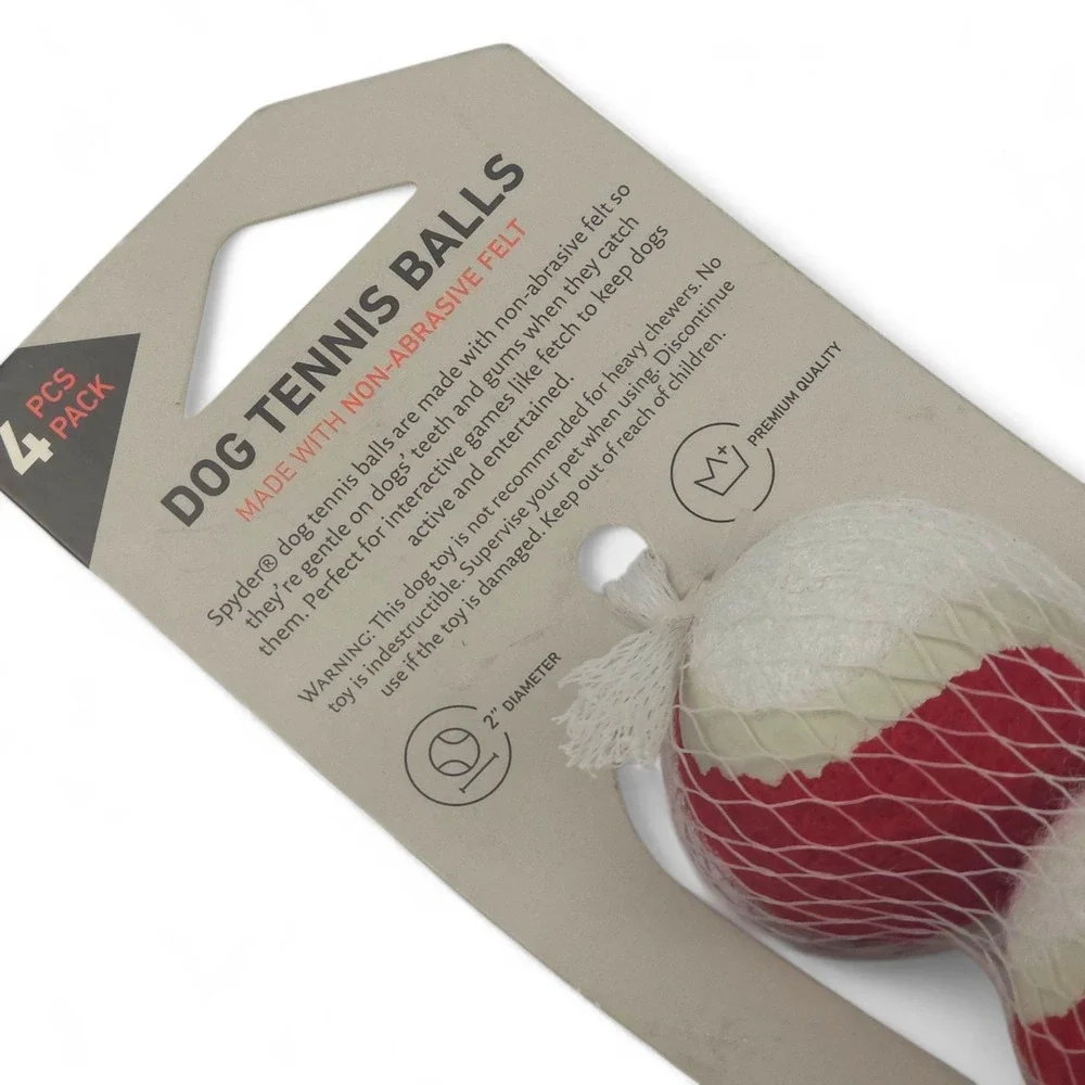 Spyder Dog Tennis Balls 4 Pack Size S 2
